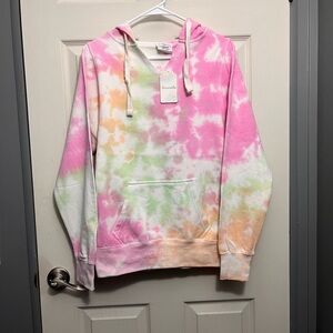 Dreamsicle Vibrant Tie-Dye Hoodie Sweatshirt